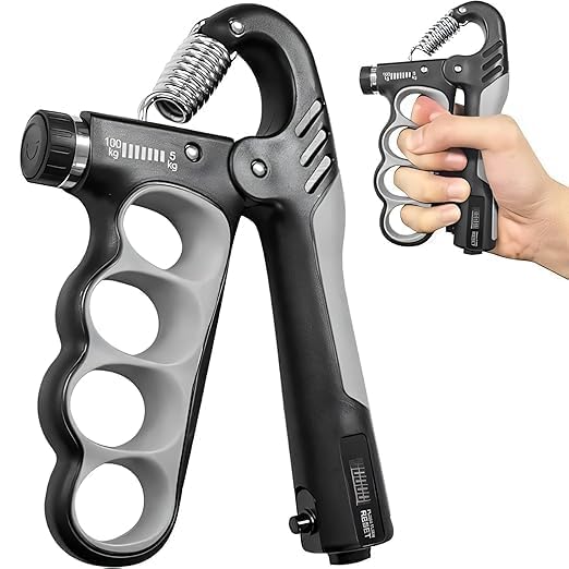 Adjustable Hand Grip Strengthener 5–100 kg with Counter