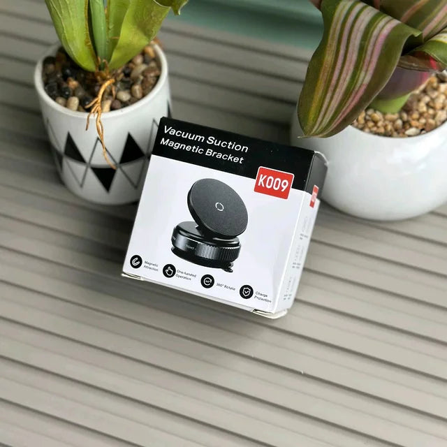K009 Vacuum Suction Magnetic Phone Holder, 360° Adjustable