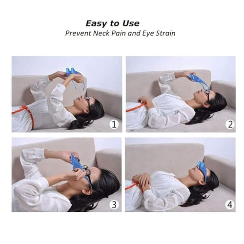 90° Lazy Prism Glasses for Lying Down, Reading & TV