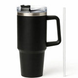 1200ml Insulated Stainless Steel Tumbler with Straw & Lid