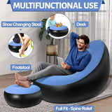 Senyoubao Single Size Inflatable Lounge Chair & Ottoman Set