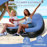 Senyoubao Single Size Inflatable Lounge Chair & Ottoman Set