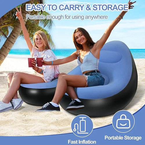 Senyoubao Single Size Inflatable Lounge Chair & Ottoman Set