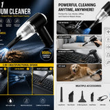 3-in-1 Portable Vacuum Cleaner | 9000Pa Suction | For Car, Home & Office